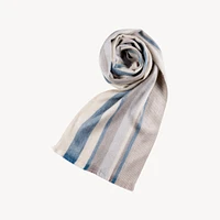Striped Alpaca Seamless Scarf