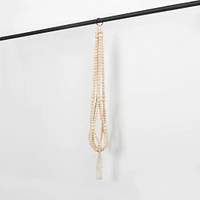 Wooden Beaded Hanging Pot Holder