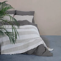 Linen Crinkle Throw