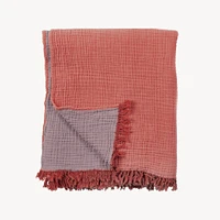 Solid Crinkle Throw