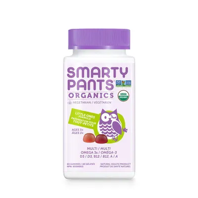 SmartyPants Organic - Toddler Formula - 60 gummies