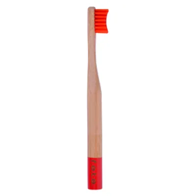 Children's Bamboo Toothbrush Red