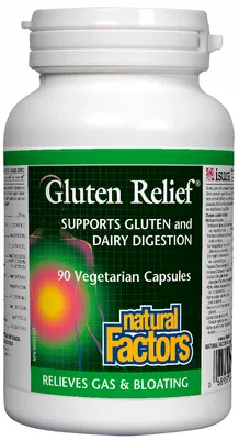 Natural Factors Gluten Relief® 90 Vegetarian Capsules