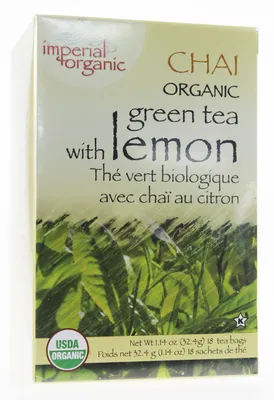 Organic Green Tea Chai with Lemon