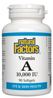 Natural Factors Vitamin A 10,000 IU 90 Softgels