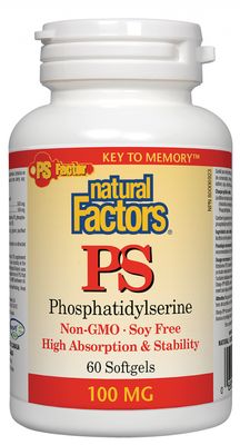 Natural Factors PS Phosphatidylserine 100 mg 60 Softgels