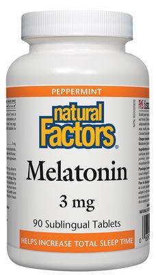 Natural Factors Melatonin mg 90 Sublingual Tablets Peppermint