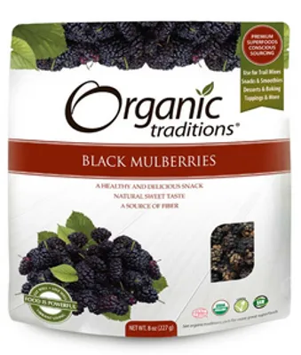 Mulberries, Black - Dried