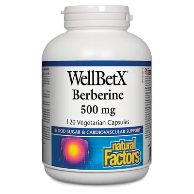 Natural Factors Berberine 500 mg 120 Vegetarian Capsules