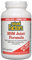 Natural Factors MSM Joint Formula With Glucosamine & Chondroitin Sulfa