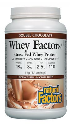Natural Factors Whey Factors® 1 kg Powder Double Chocolate