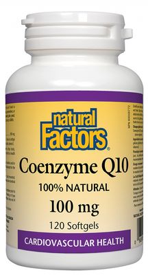 Natural Factors Coenzyme Q10 % Natural mg 120 Softgels