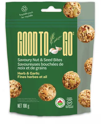 Herb & Garlic Nuts & Seed Bites 6x100G