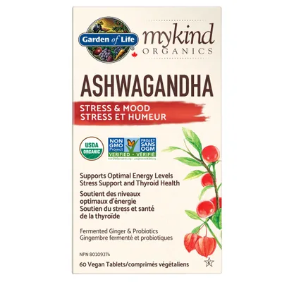 Garden of Life mykind Organics Ashwagandha 60 tablets