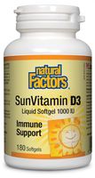 Natural Factors SunVitamin D3 1000 IU Softgels