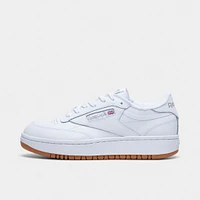 Reebok Womens' Club C Double White / Gum