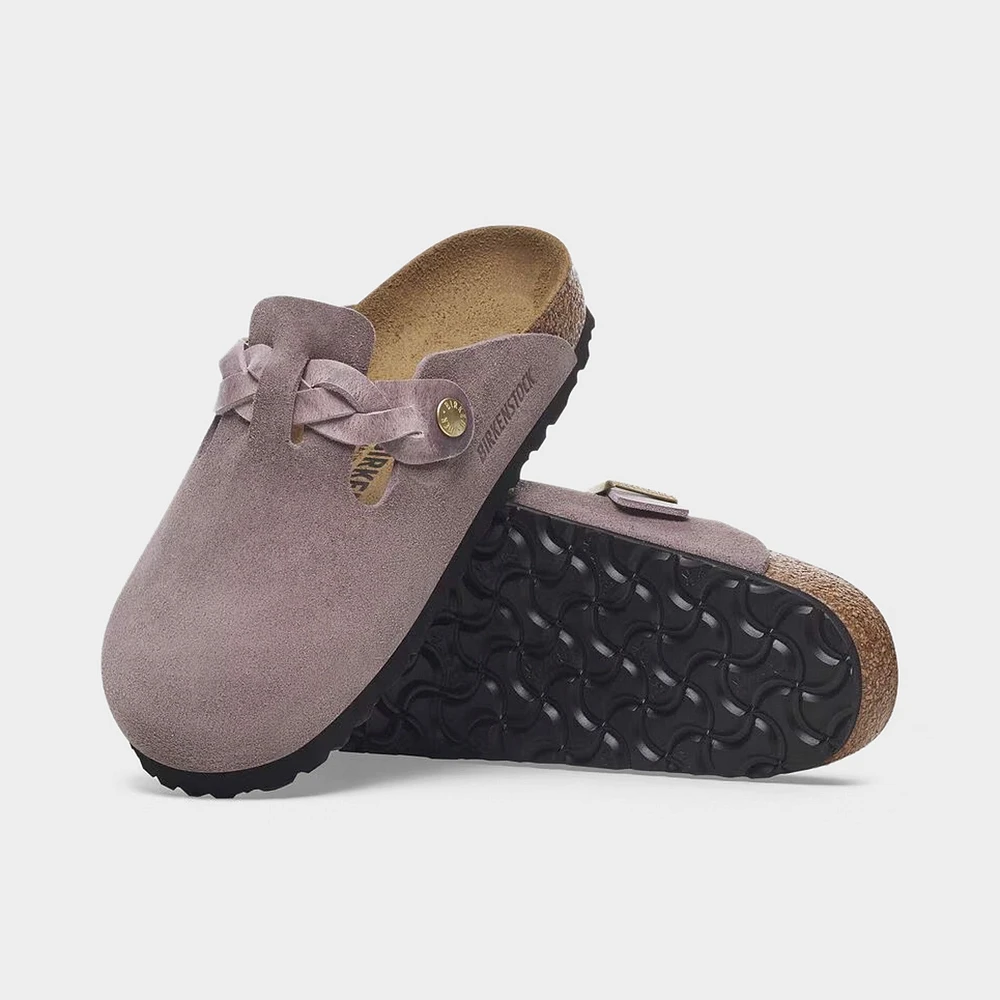Birkenstock Women's Boston Suede / Faded Purple