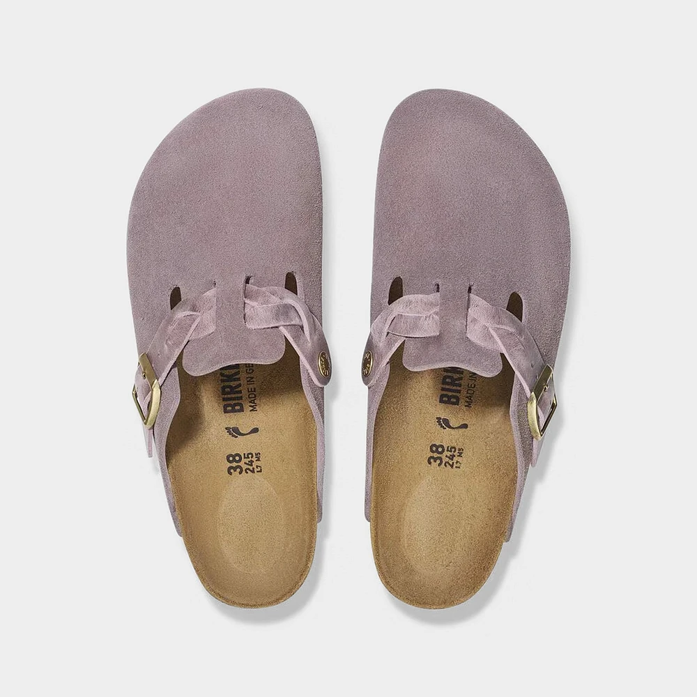 Birkenstock Women's Boston Suede / Faded Purple