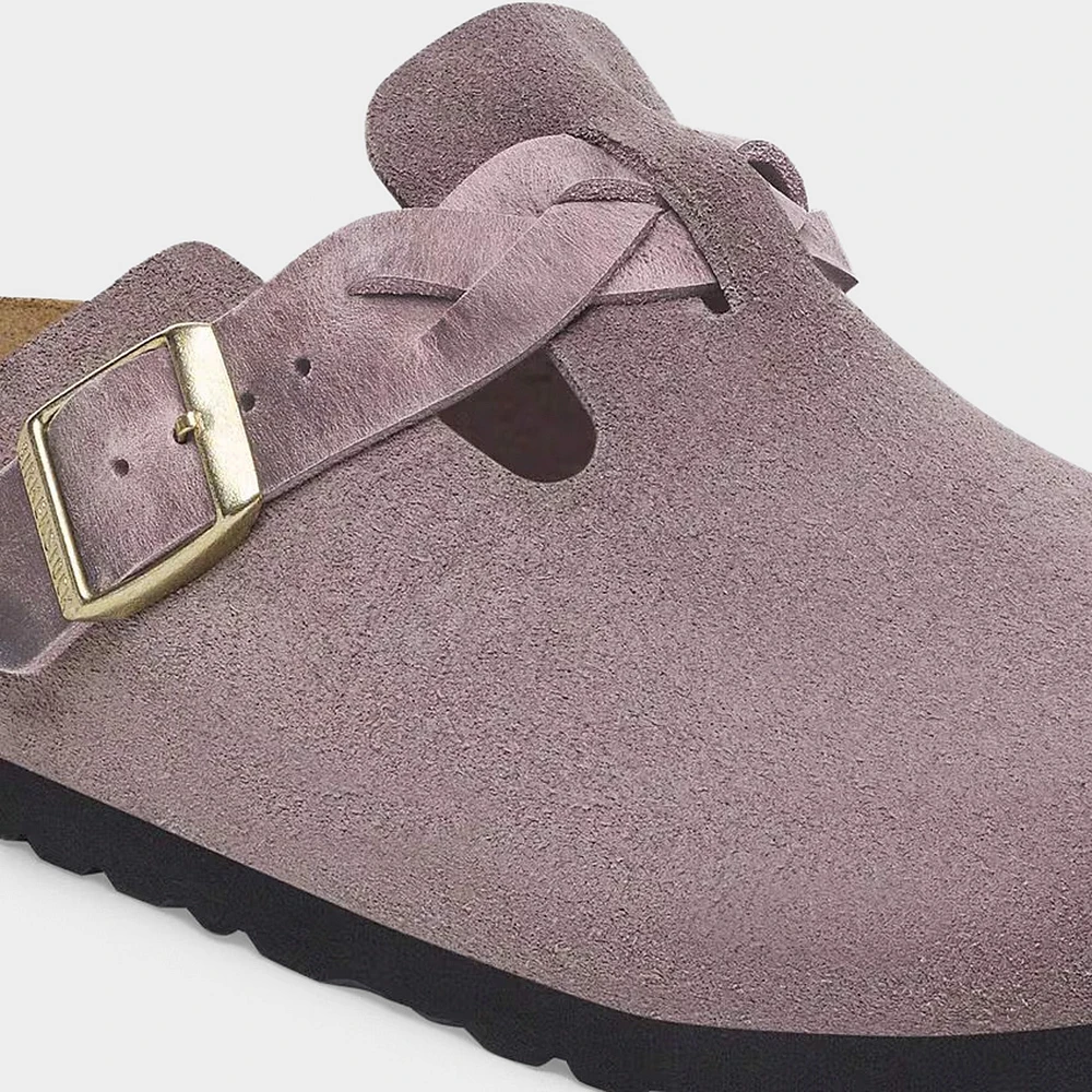 Birkenstock Women's Boston Suede / Faded Purple