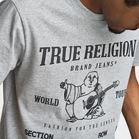 True Religion SRS Graphic Tee / Heather Grey