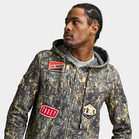 True Religion Patch Buddha Camo Big T Full Zip Hoodie /