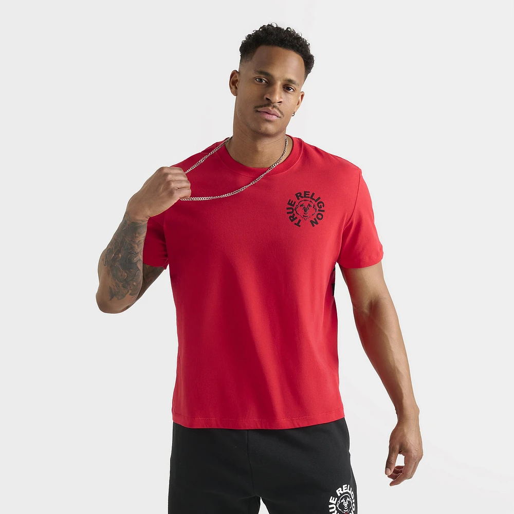 True Religion Buddha Face Tee / Flame Scarlet
