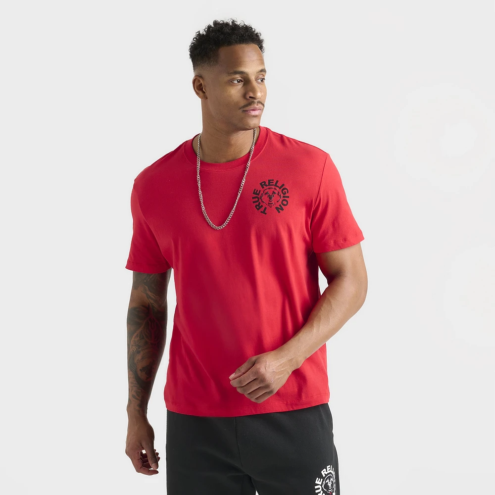 True Religion Buddha Face Tee / Flame Scarlet