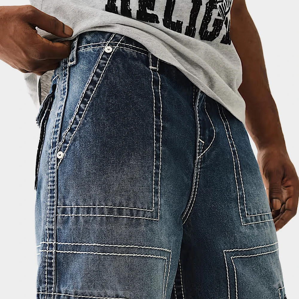 True Religion Big T Cargo Pants / Dark Rebel Race Wash