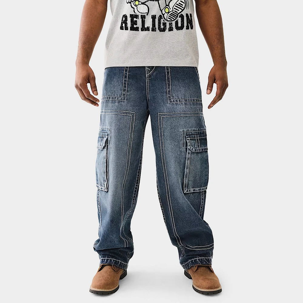 True Religion Big T Cargo Pants / Dark Rebel Race Wash