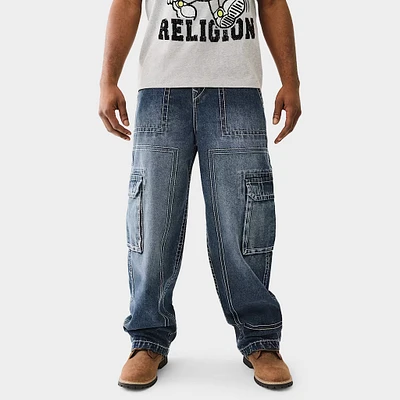 True Religion Big T Cargo Pants / Dark Rebel Race Wash
