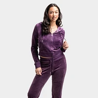 Juicy Couture Women's OG Bling Hoodie / Plum