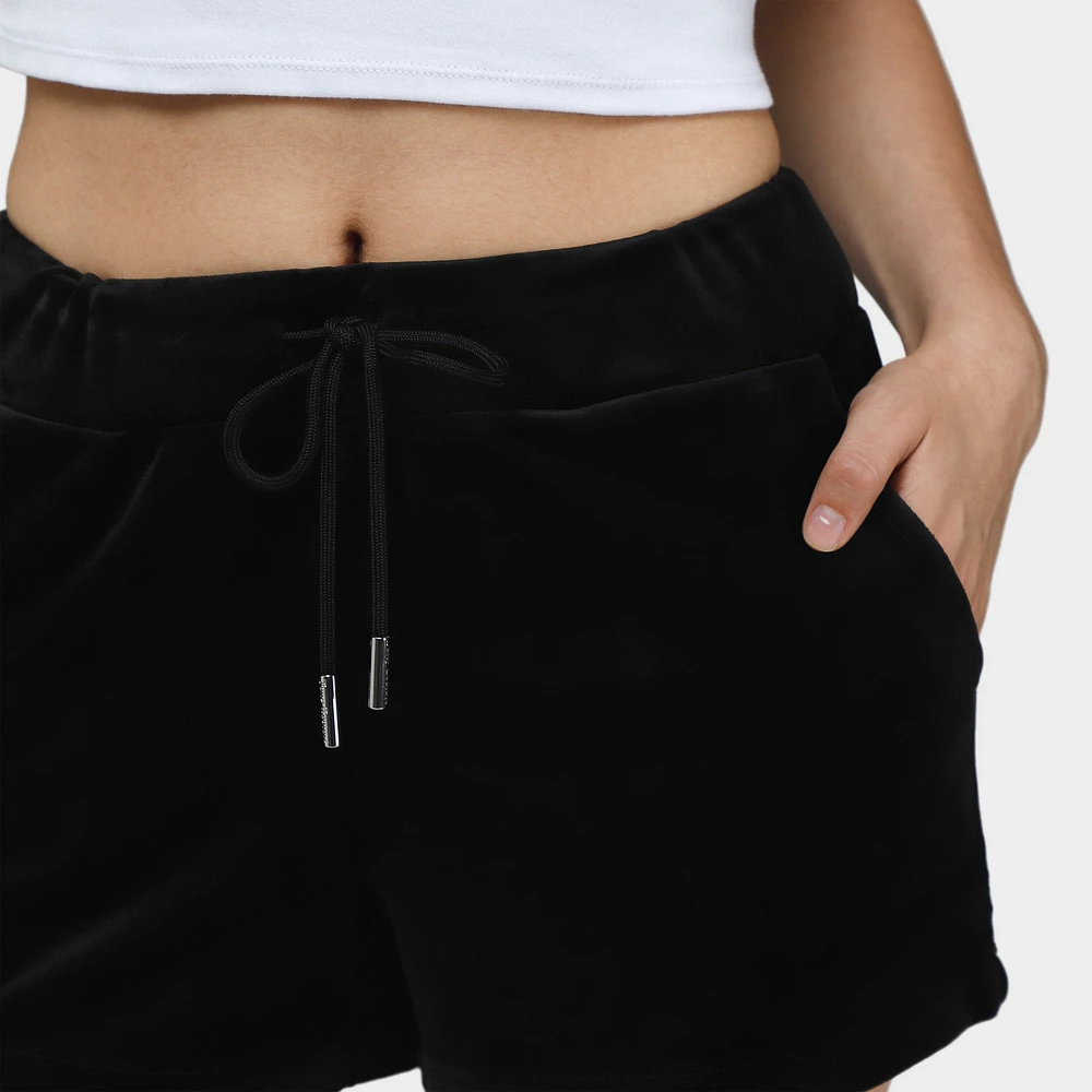 Juicy Couture Women's Classic Velour Shorts / Liquorice