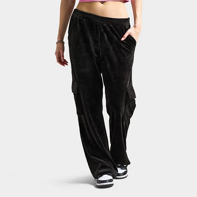 Juicy Couture Women's Velour Cargo Pant / Black