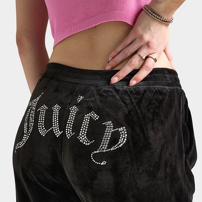 Juicy Couture Women's Velour Cargo Pant / Black