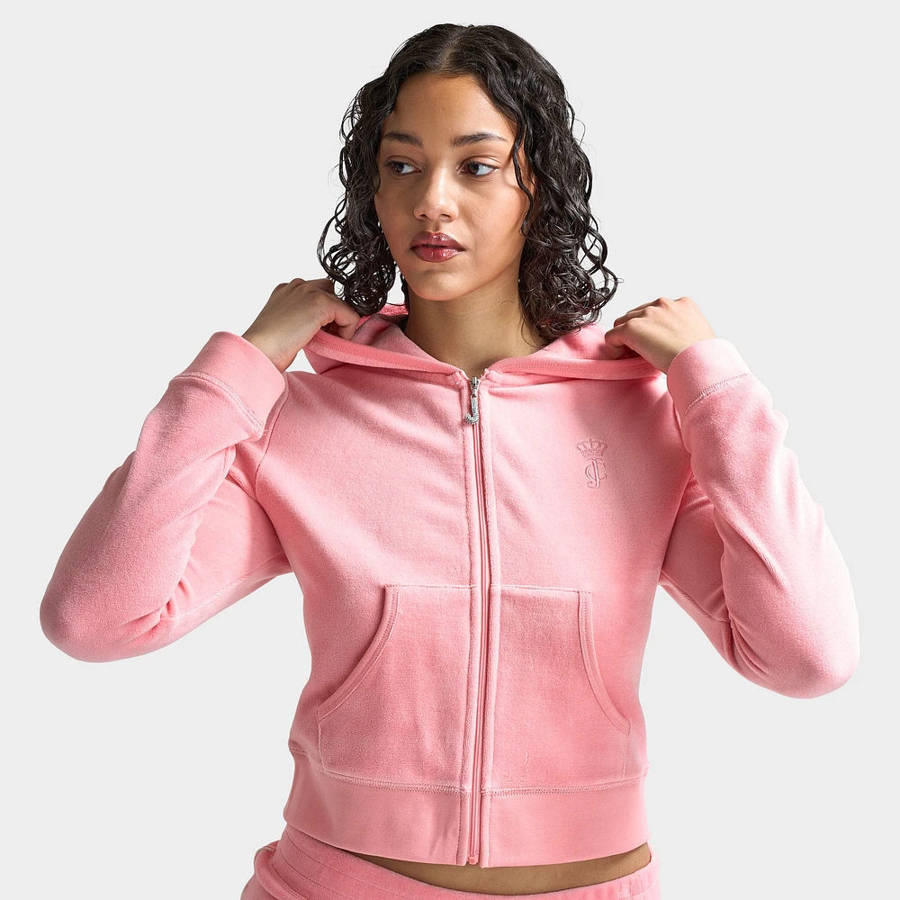 Juicy Couture Women's Heritage Cropped Track Jacket / Strawberry Ice