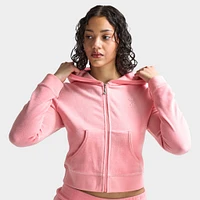 Juicy Couture Women's Heritage Cropped Track Jacket / Strawberry Ice