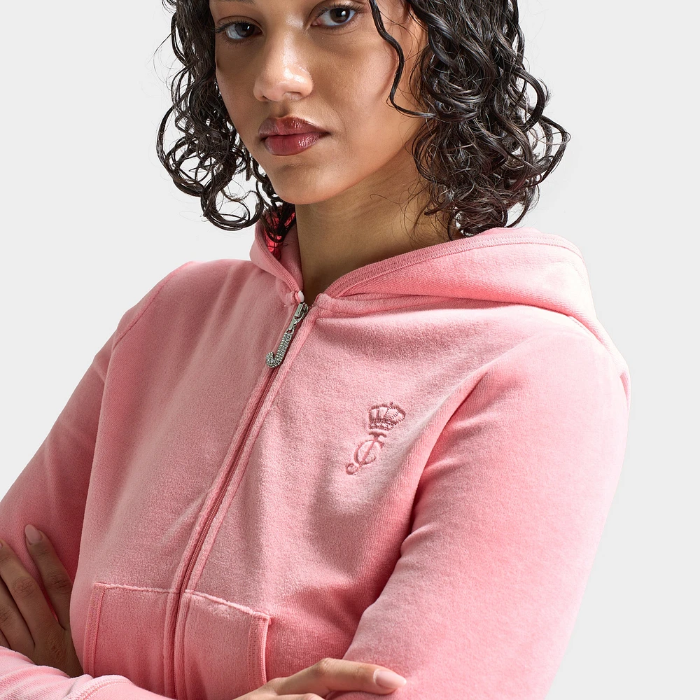 Juicy Couture Women's Heritage Cropped Track Jacket / Strawberry Ice