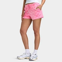 Juicy Couture Women's Embossed Velour Shorts / Hot Pink