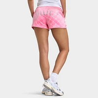Juicy Couture Women's Embossed Velour Shorts / Hot Pink