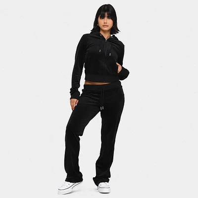 Juicy Couture Women's OG Big Bling Full Zip Hoodie / Liquorice