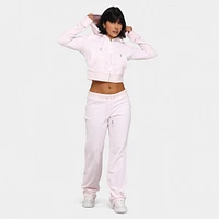 Juicy Couture Women's OG Big Bling Full Zip Hoodie / Soft Glow