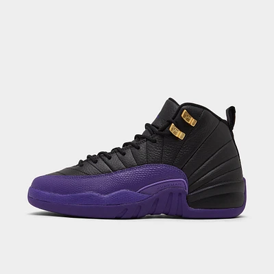 Jordan 12 Retro GS Black / Field Purple - Metallic Gold