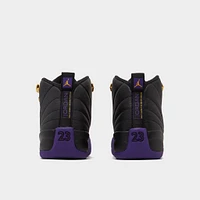 Jordan 12 Retro GS Black / Field Purple - Metallic Gold