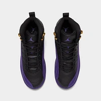 Jordan 12 Retro GS Black / Field Purple - Metallic Gold