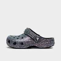 Crocs Children's Classic Glitter Clog Black / Multi