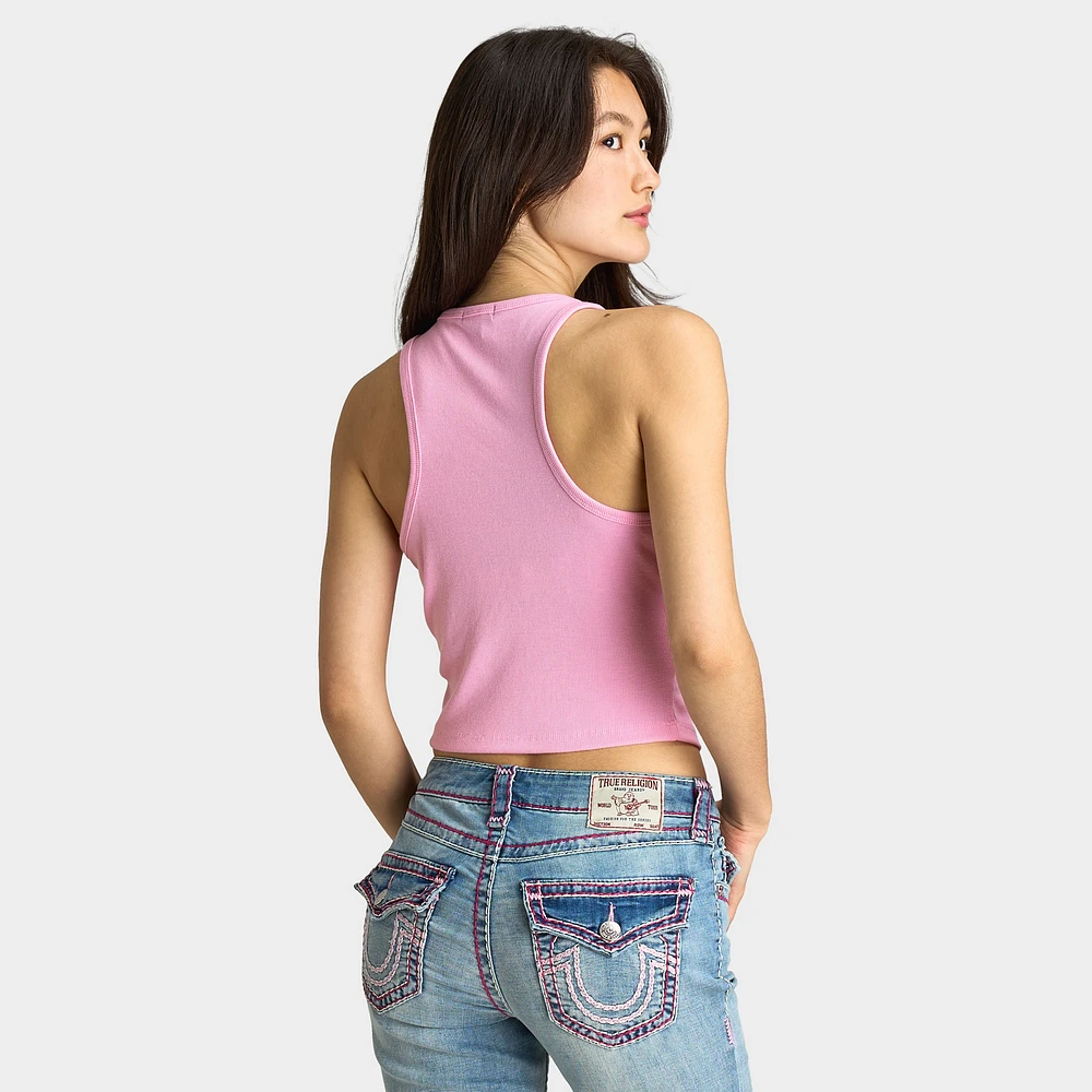 True Religion Women's Buddha Goddess Tank / Prism Pink