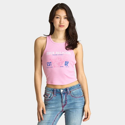 True Religion Women's Buddha Goddess Tank / Prism Pink