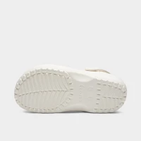 Crocs Women's Classic Floral Cut Out Clog / Chalk