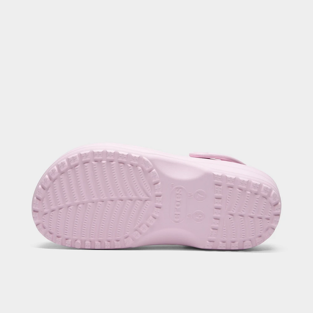 Crocs Women's Classic Floral Cut Out Clog / Pink Milk