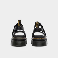 Dr Martens Women's Ricki Nappa Lux 3-Strap Sandal / Black